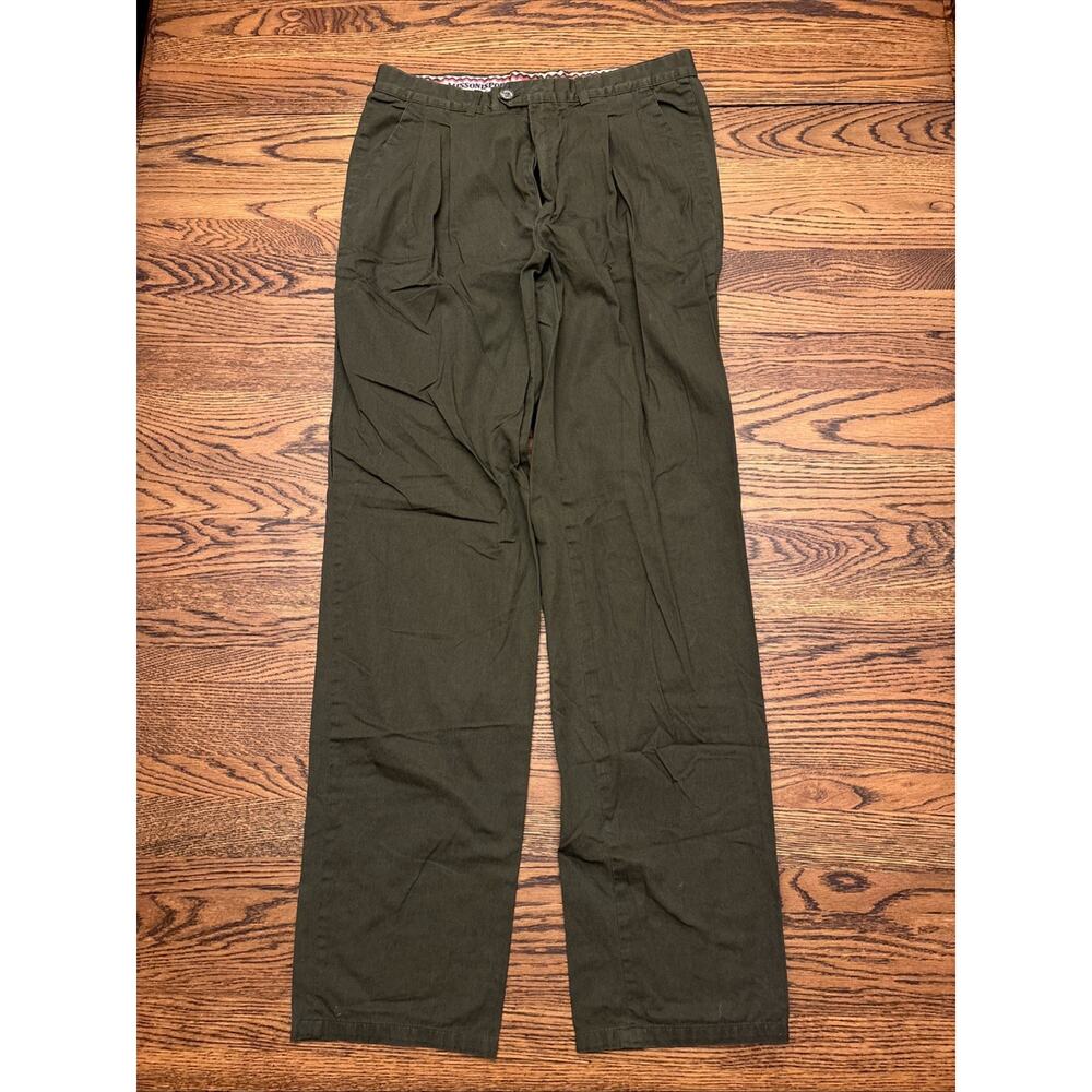 Missoni Sport Womens Pants Vintage Made In Italy Green Pleat Front Size 50
